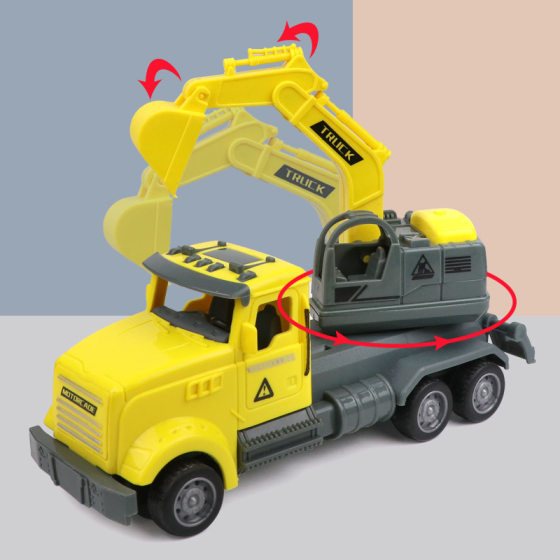 New toy car children's toy small inertia American engineering car boy toy stall supply wholesale postage