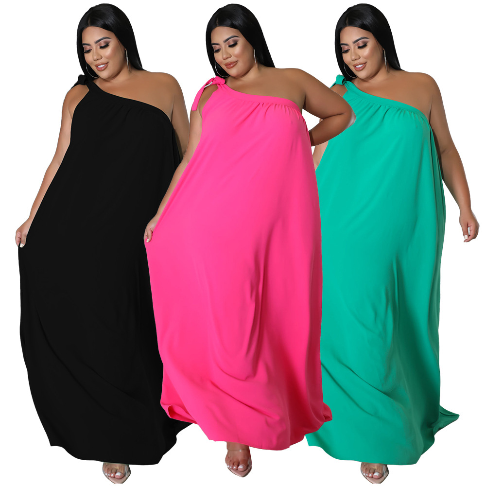 329g Weight Maxi Long Dress Dress Length Type Wholesale Casual Commute Solid Color Daily Collarless Sleeveless Swing Dress