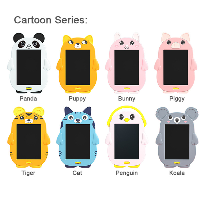 Tablero de escritura de dibujos animados LCD tablero de dibujo color bebé niños magnético dibujo tablero de dibujo tablero pizarra escritura