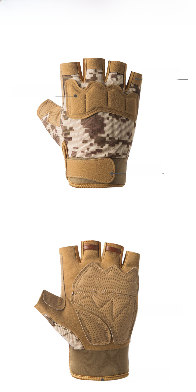 Tactical gloves Tactical half-finger gloves Men's and women's outdoor paratrooper protective fishing gloves are comfortable and breathable_maomaolike.com