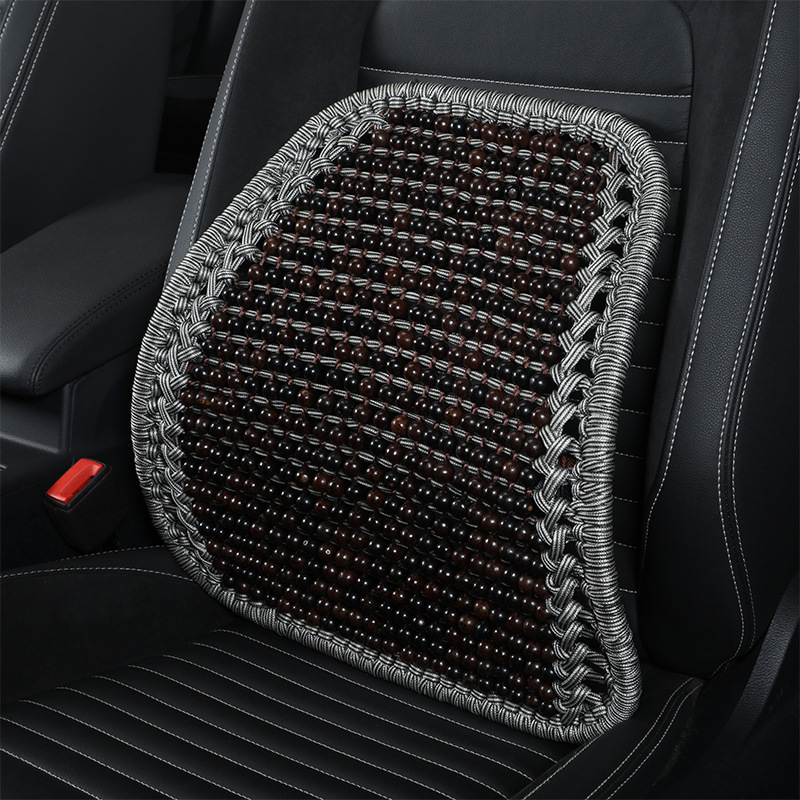 Car waist support summer hand-woven ice silk waist support car backrest waist pillow office chair waist protection sedentary waist cushion pillow
