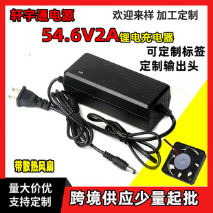 54.6V2A鋰電池充電器48V1.5A三元鋰聚合物電池組電動車電動自行車