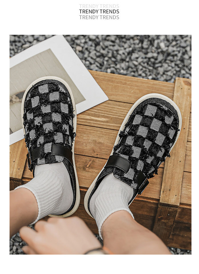 Dép sandal nam nửa gót không quai hậu, thoáng khí mùa hè, đế bằng nhẹ, size lớn 39–47 — BK 502m màu, BK 503m màu, BK 505m màu nâu, BK501 kaki chi tiết 12