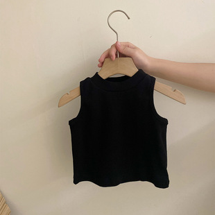 Girls Summer Vest 2025 Summer New Style Children's Camisole Short Easiest for Match T-Shirt Top