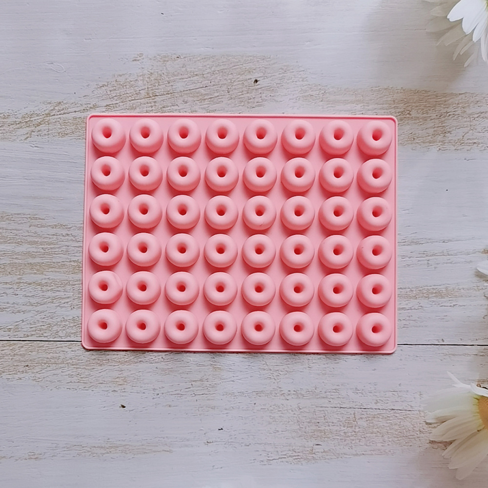 48 Donuts 160 chocolate galletas molde de silicona molde de postre molde de hielo horneado pastel de arroz