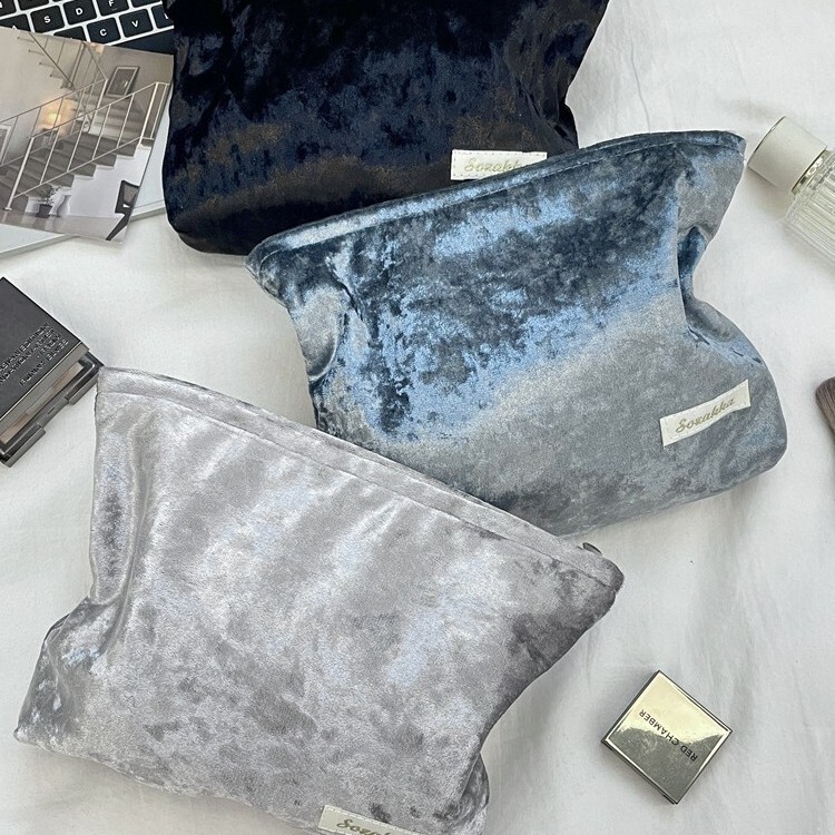57291 Velvet Cosmetic Bag for Girls, Portable Fashion Storage Bag, Cosmetics Large Capacity Toiletry Bag, Clutch Bag 57291 Velvet Cosmetic Bag for Girls, Portable Fashion Storage Bag, Cosmetics Large Capacity Toiletry Bag, Clutch Bag