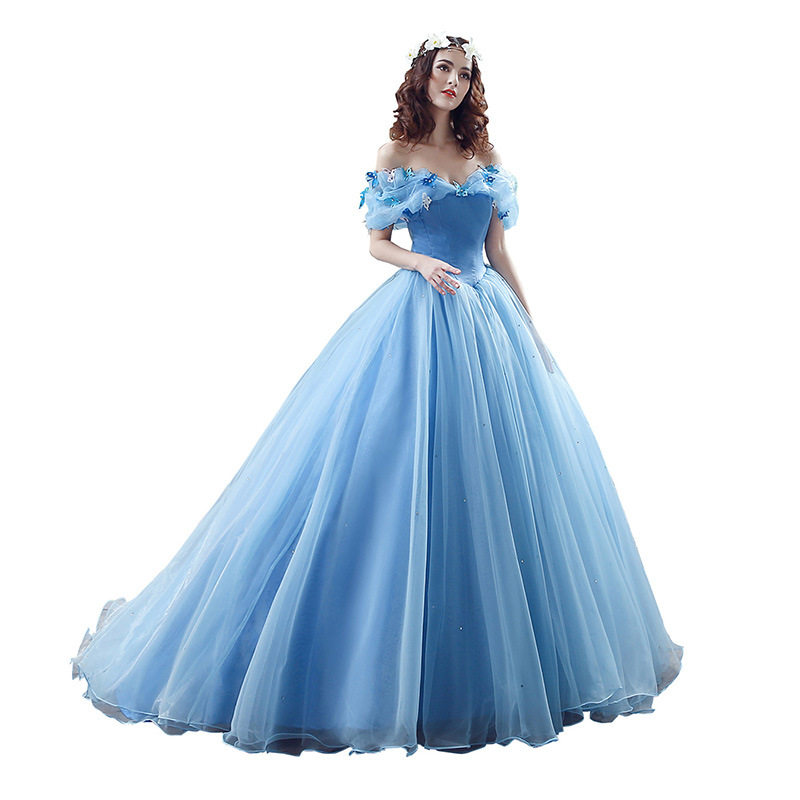 Cenicienta película misma princesa pettiskirt rendimiento 2024 nuevo vestido de novia foto arte examen rendimiento vestido de noche para las mujeres image 7