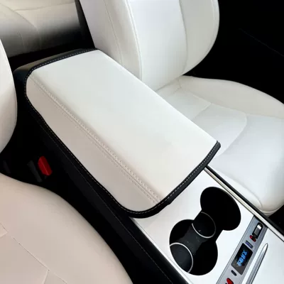Control Leather Armrest Gloves Fur Armrest box pad