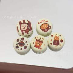 Diyアクセサリーアクセサリー手涂り印刷食游びラウンドビーズ子供の髪饰りバッグ挂けストラップ衣装ビーズ
