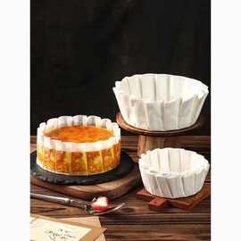 全自动巴斯克蛋糕纸托机一次性烘焙面包硅油机防油纸拖成型机托杯