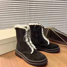 雪地靴女2025冬季新款毛毛靴子加厚东北雪地棉厚底加绒保暖棉鞋