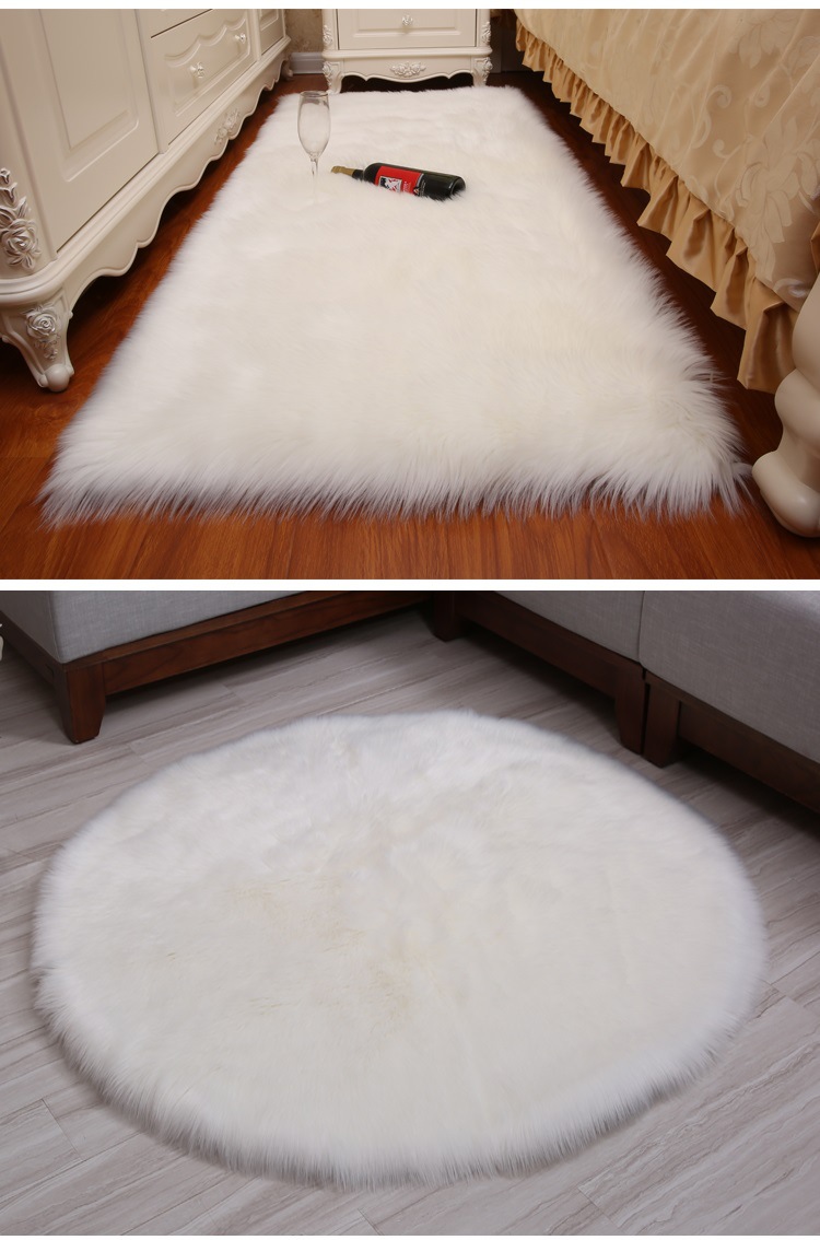Carpet Door Mat Can Be Cut, Wabi-Sabi Style Carpet, Light Luxury Floor Mat, Silent Tatami Bay Window, Double-Sided Gray-White Carpet
