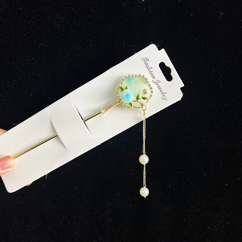 Hairpin Hanfu заколка для волос, орхидея цветочный декоративный аксессуар для волос, простая элегантная китайская стиль