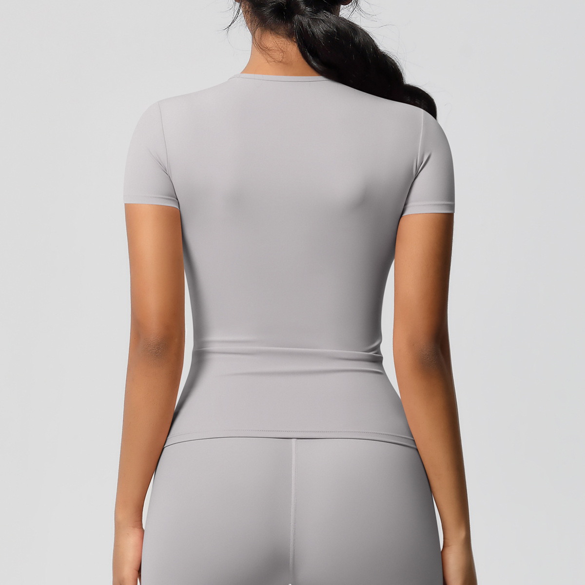 95g Weight Short Sleeve Sleeve Length Nylon, Spandex Fabric Type Regular Top Length T-shirt Tops Type Fitness, Yoga, Running Occasion Round Neck Neckline Solid Color Pattern Sport Style Style S, XL Size Sport Style Solid Color Nylon Spandex Round Neck Active Tops T-shirt 52