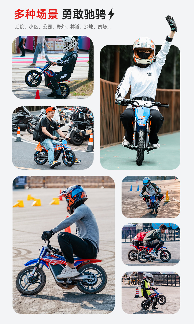 Apollo Warrior Two-Wheel Off-Road Electric Motorcycle RFN – An Electric Vehicle for Teenagers and Children, Perfect as a Birthday Gift for Parents and Kids