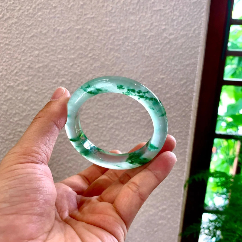 Természetes burmai A típusú jádeit karkötő jáde karperec_voghion.com