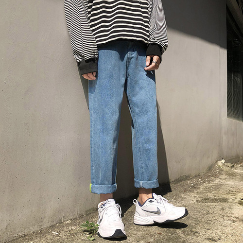 Autumn Men's Straight Leg Loose Summer Thin Version Korean Style Trendy Versatile Pants Men's Casual Long Pants