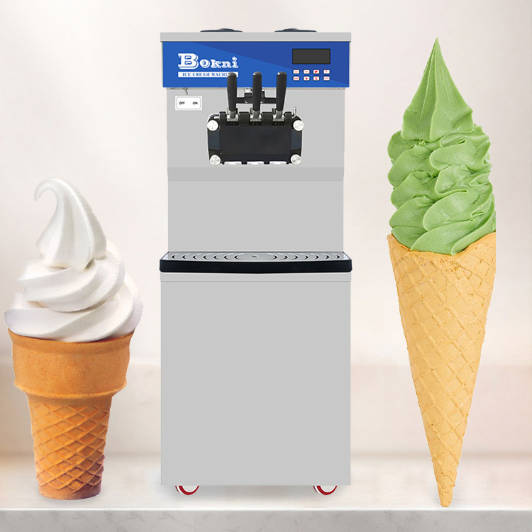 三色冰激凌机3246商用蛋卷圣代软质冰淇淋机支持代发批发跨境出口