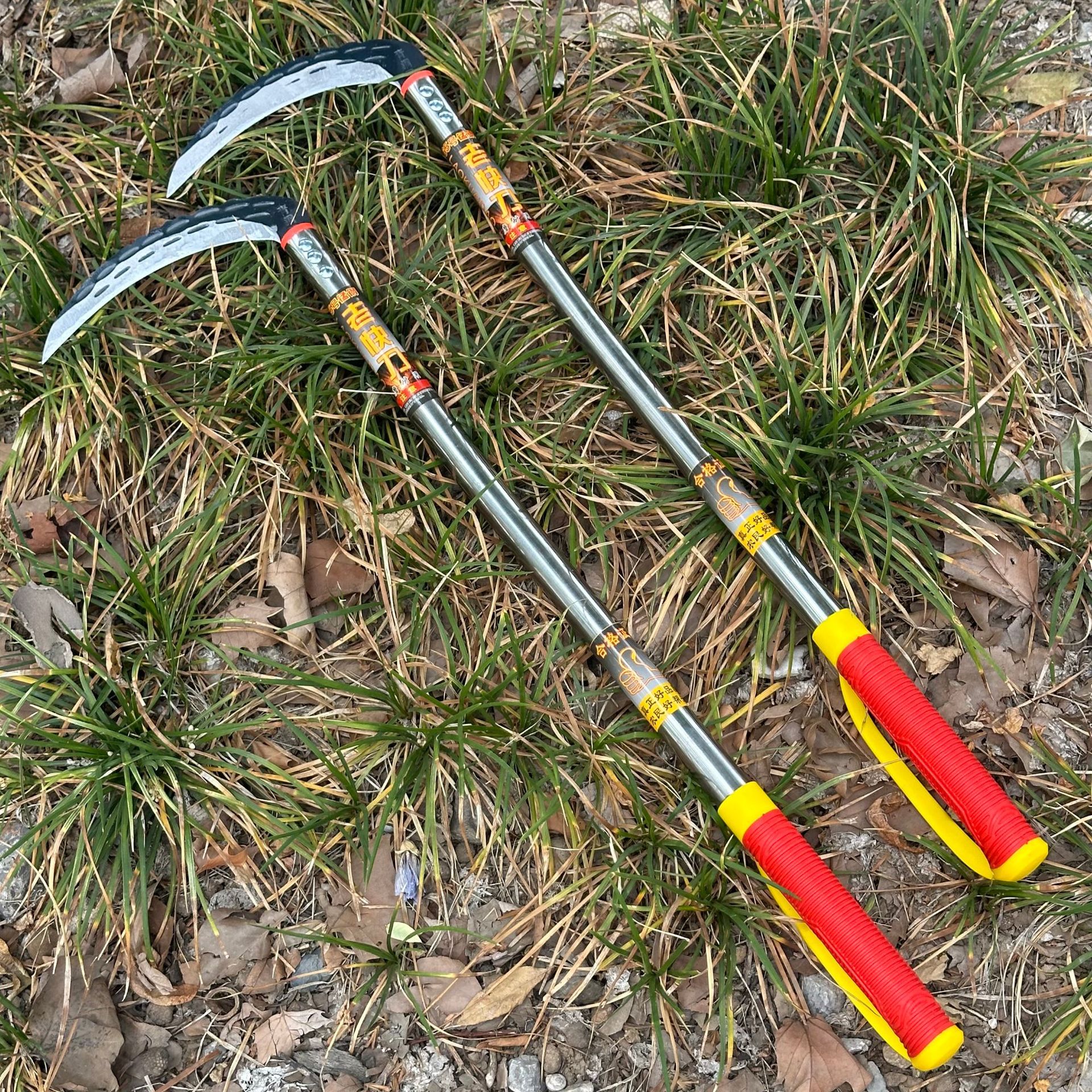 批发老快刀锻打不锈钢柄镰刀    割麦子    割草镰刀    农用镰刀