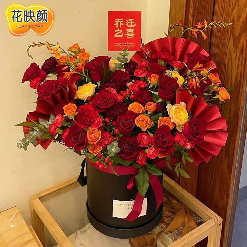 新居への引っ越し、ローズフラワーエクスプレス、市内全土の誕生日、大晦日、誕生日のお祝いに本物の花|undefined
