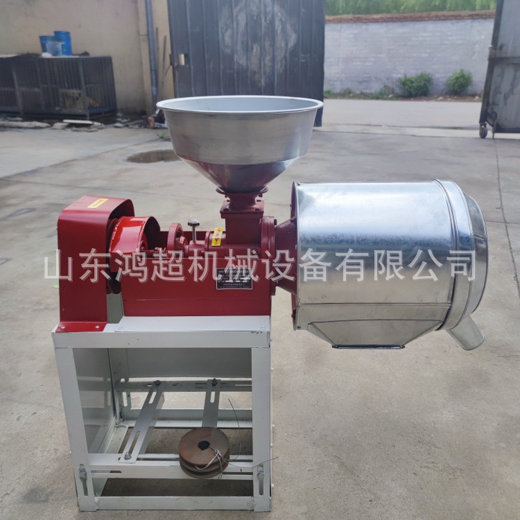 荞麦脱皮打面机皮芯分离磨面机 180型家用面粉机