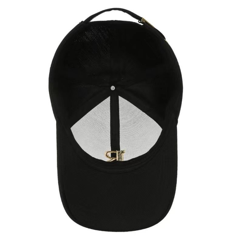 Brand Men's Baseball New Black and White R-Letter Trendy Deep Wide brim Hard Top Women's Duck Tongue Hat_voghion.com