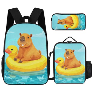 Capybara on Duck Float�׃�С���� 17������Ͱ��P��������