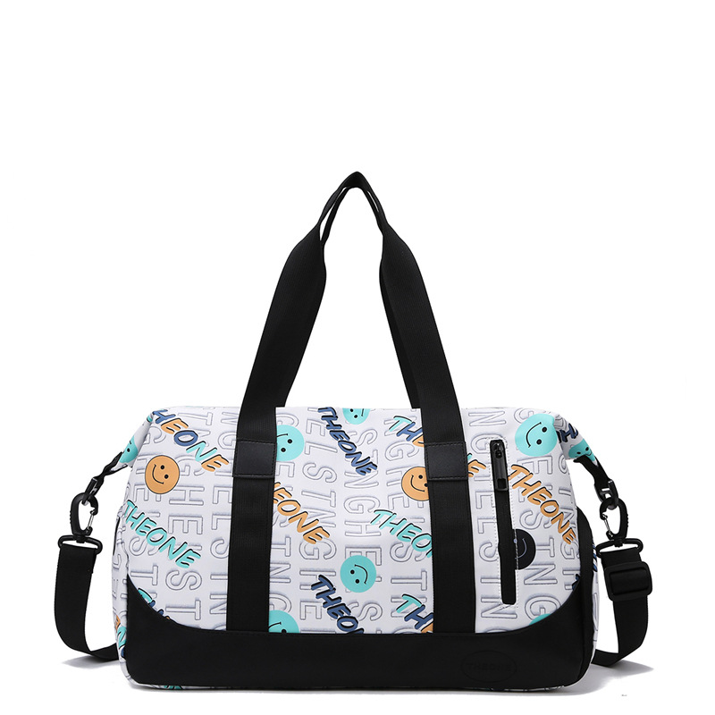 Nueva letra de moda bolso de viaje de moda bolso de mano ligero bolso antiespiración bolso de ejercicio bolso de yoga para mujeres