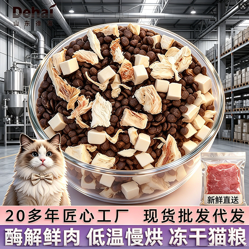 Cat Food for Kittens and Adult Cats, Baked Fresh Meat Cat Food, Full-Price, All-Stage, Grain-Free, 10kg Wholesale Freeze-Dried Cat Food Cat Food for Kittens and Adult Cats, Baked Fresh Meat Cat Food, Full-Price, All-Stage, Grain-Free, 10kg Wholesale Freeze-Dried Cat Food