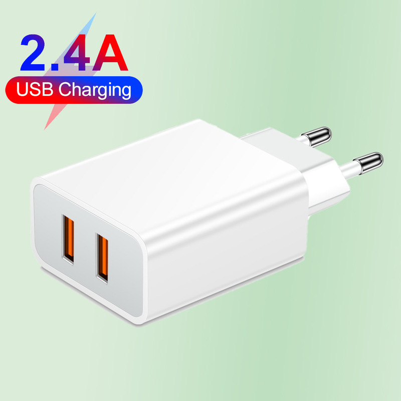 QC3.0 dual USB mobile phone charger standard 2.4A 2-port charging head American standard European standard British standard travel charging head