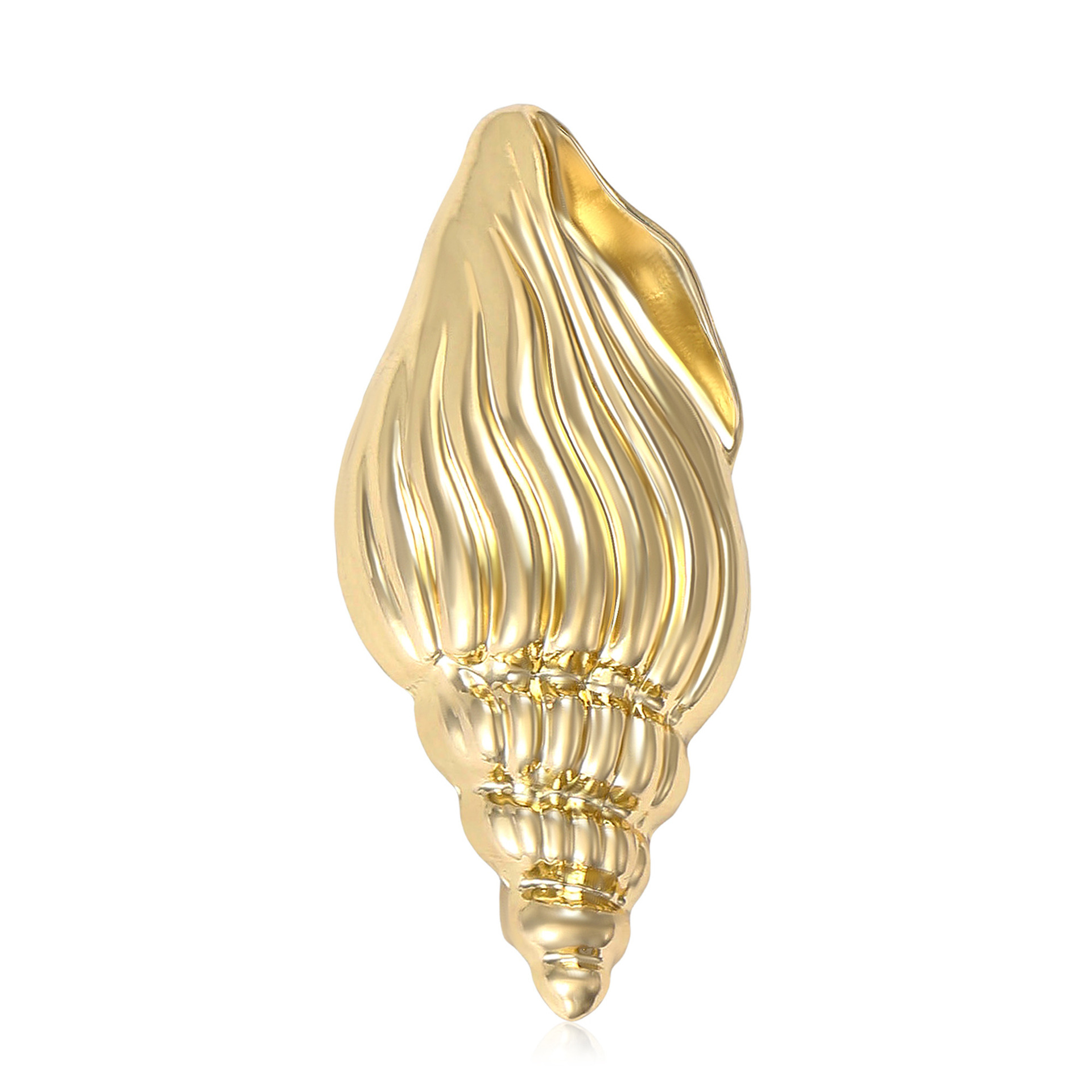Unique Cross-Border European And American Style Conch Minimalist High-End Pin Jewelry Irregular Brooch Buckle_voghion.com