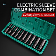 スチールスリーブ 10 個スチールディープインパクトスリーブセットメトリッククロスボーダー