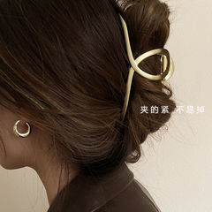 高品質大型メタルヘアクリップ、新作高級感シャーククリップ、後頭部ヘアクリップ、ヘアアクセサリー