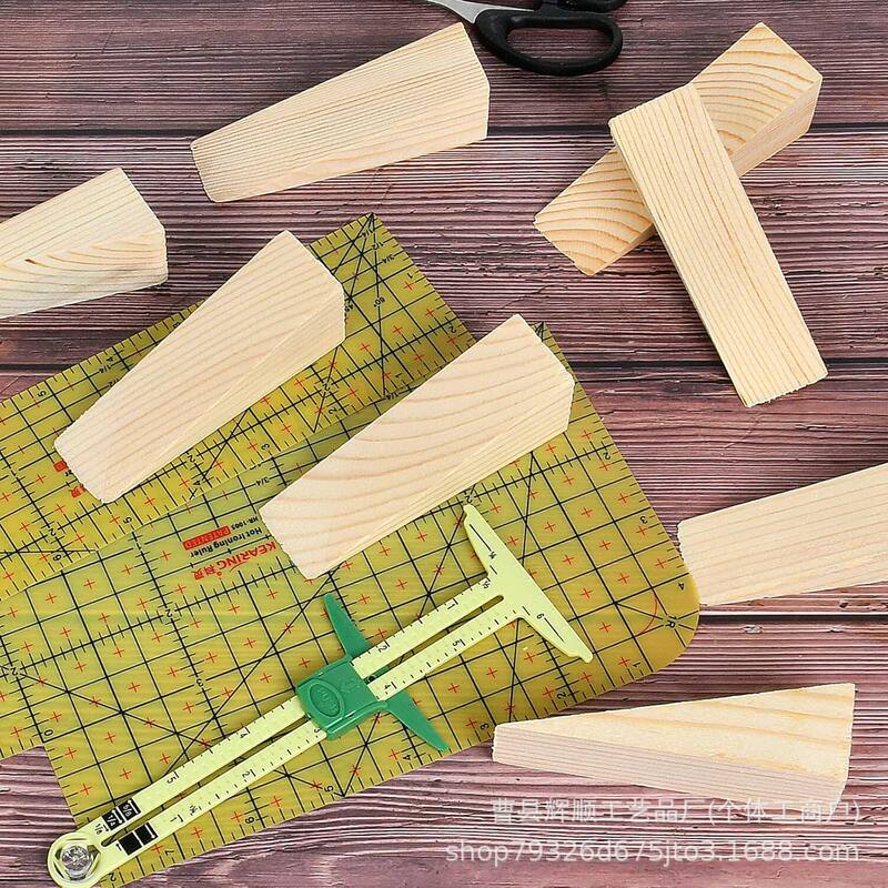 Pine Wood Blocks, Triangular Wood Blocks, Solid Wood Triangular Wedges, Construction Site Wood Points, Wood Nails, Track Door and Window Installation, Slide Rail Plugs