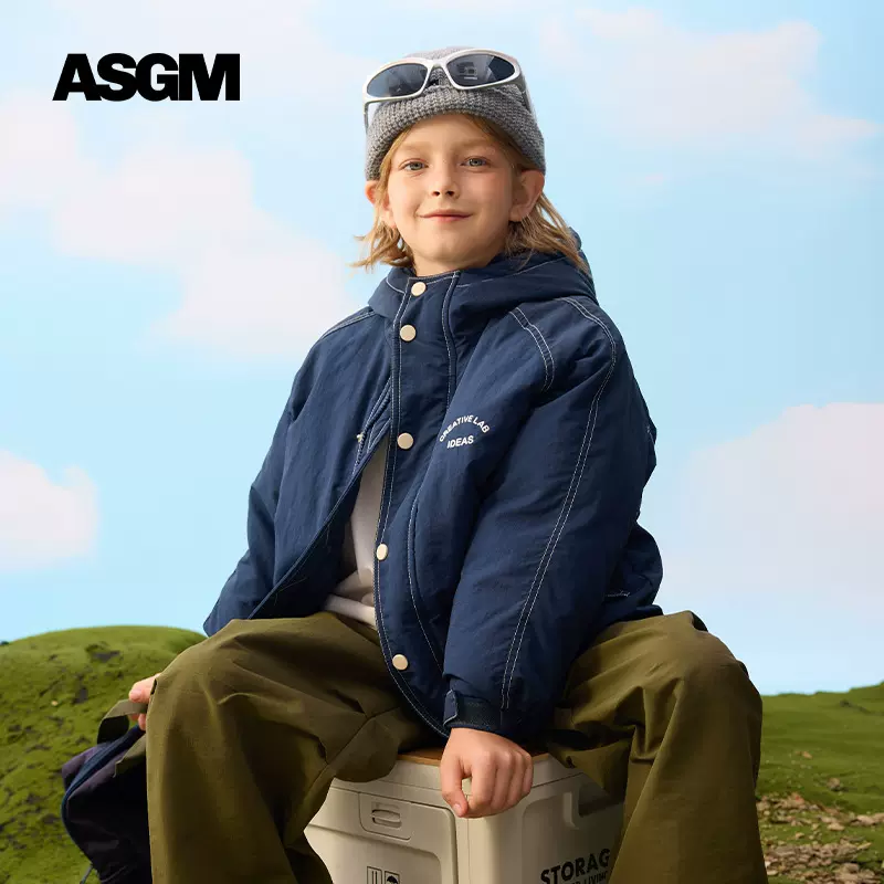 ASGM童装|儿童冲锋衣羽绒服童中大童2025冬新款洋气MQD马骑顿同款