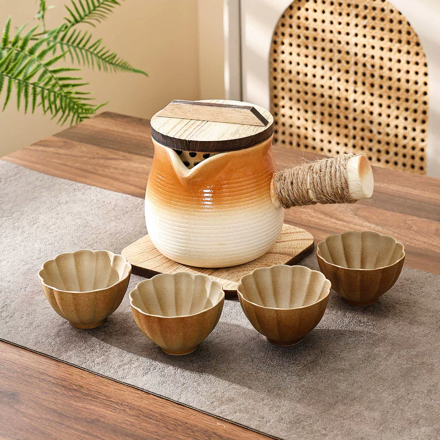 围炉煮茶壶陶瓷煮茶壶家用罐罐茶壶大容量侧把壶器具厂家直销批发