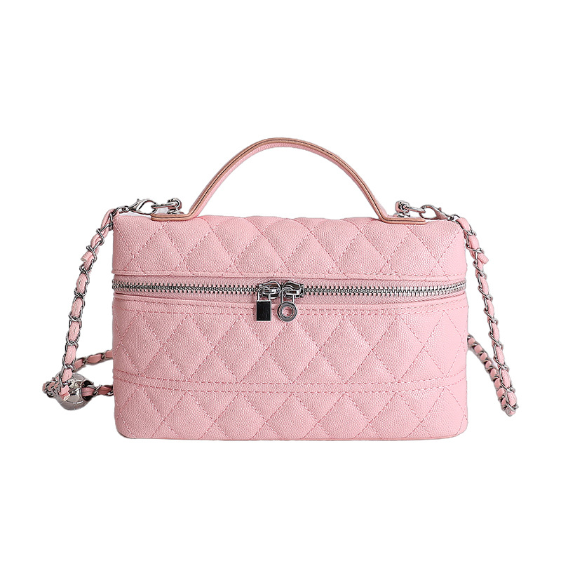 Bolso de mano de alta sensación 2026 nueva moda cadena de diamante bolso de mujer nicho bolso de lujo ligero image 16