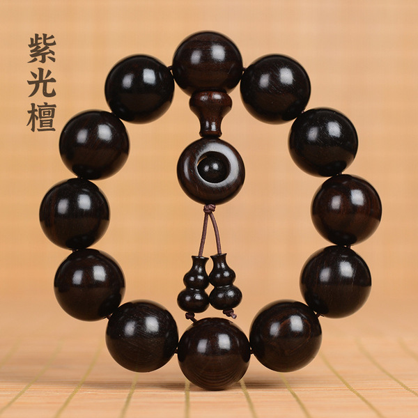 rosary with round beads ebony rosewood walnut