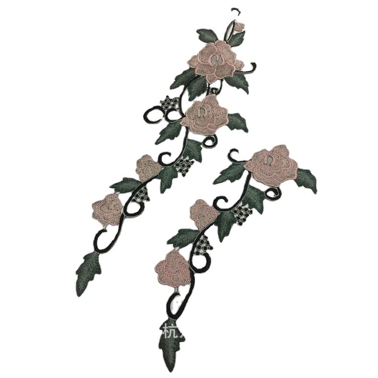 复古刺绣多色布贴手缝蕾丝长短花边 diy旗袍礼服鞋帽服装辅料