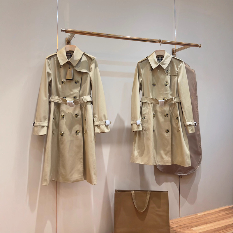 Nanyou High Version B Bajia Bbr Women's Mid-Length Chelsea Waterproof Wind Coat-Kensington Waterloo Windbreaker