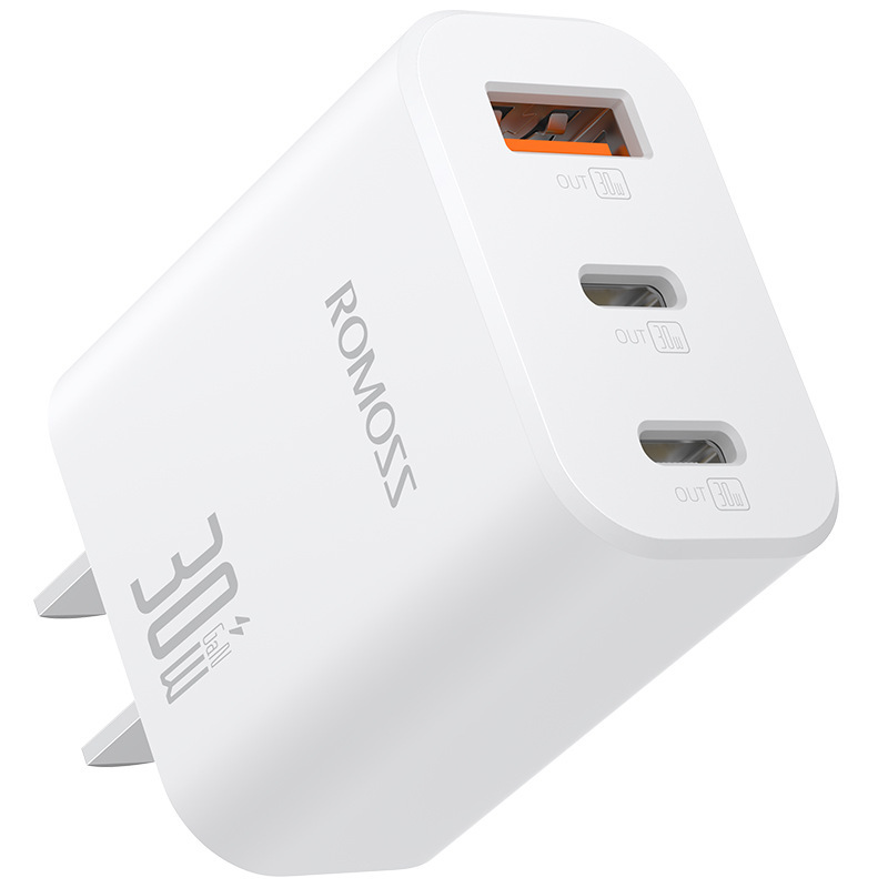 ロマネスクPD30W三口充電ヘッドはアップルの華為米携帯電話の急速充電ヘッド窒化ガリウム充電器を適用している|undefined