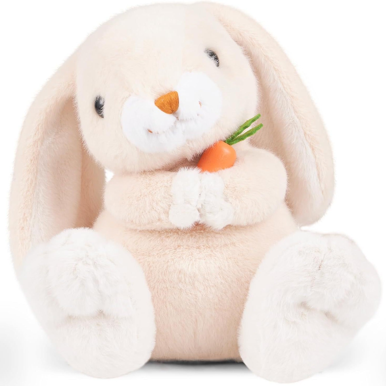 Caricaturas personalizadas muñecas de peluche de conejo de zanahoria orejas colgantes bonitas conejos dulces regalos de cumpleaños curados