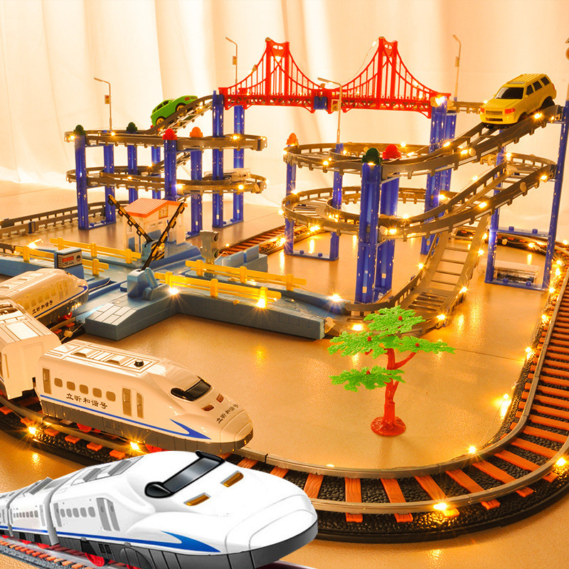 Electric Rail Car Toy Small Train Roller Coaster Toy Car Boy 6-Year-Old Birthday Gift Boy