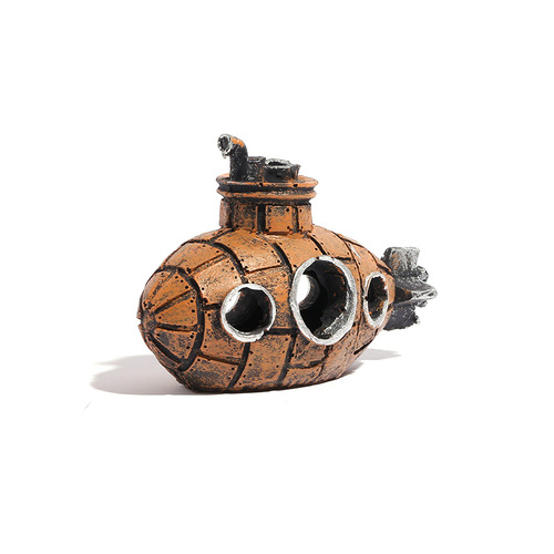 Fish tank fish shelter, resin ornaments, fish tank landscaping, simulated submarine ornaments, aquarium supplies