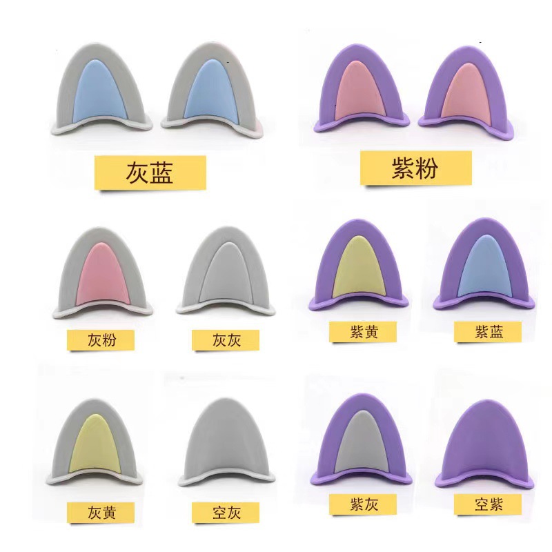 摩托车电动头盔装饰猫耳朵兔耳朵配饰可爱通用外贴安全帽牛角触角 摩托车电动头盔装饰猫耳朵兔耳朵配饰可爱通用外贴安全帽牛角触角