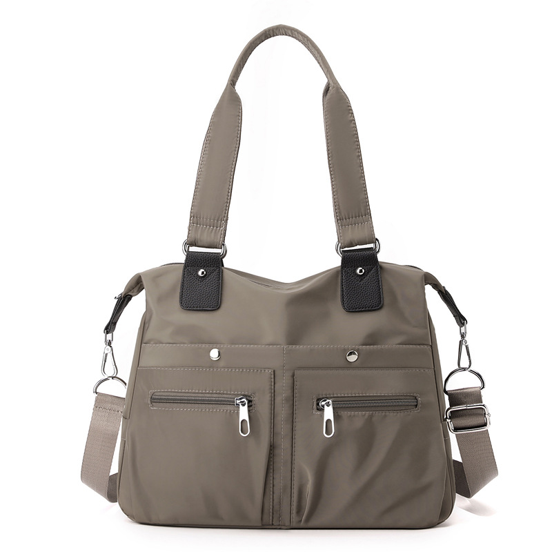 Bolso de mano informal ligero, bolso de lona de gran capacidad para ir al trabajo, bolso cruzado de tela Oxford de moda, bolso de nailon