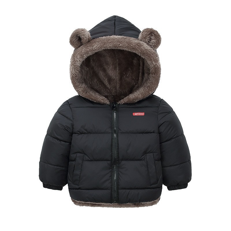 2025 otoño y invierno nueva ropa infantil para niños, niñas y niñas, ropa de algodón para niños, ropa de algodón de pluma, chaqueta corta de algodón para bebés gruesa