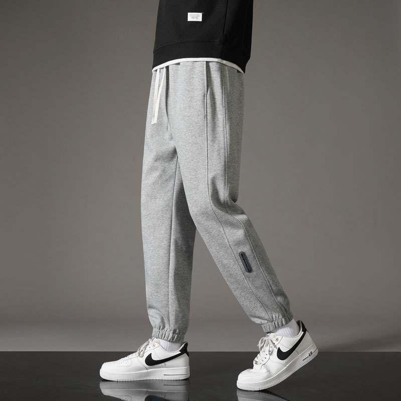 Men's demi-season autumn trend knitted sports trousers for leisure