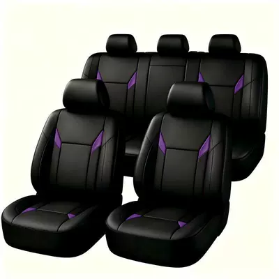 Model 072 #, Universal seat cover - purple-nine-piece-set