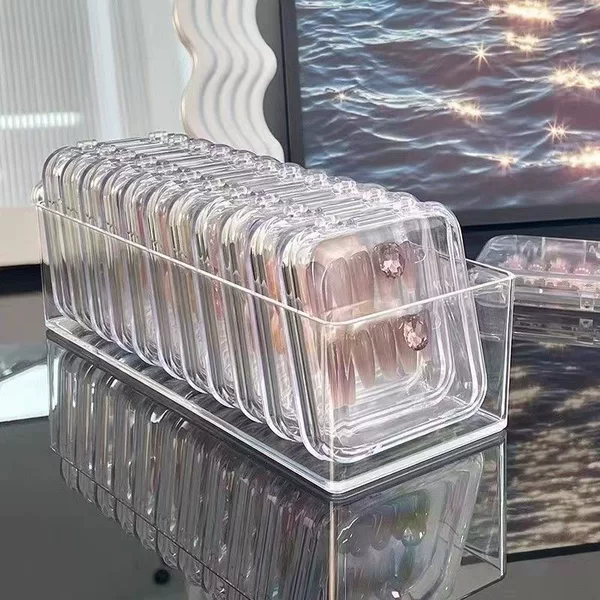 Storage Box Internet Celebrity Explosive Nail Display Gift Box Hand Wear Packaging Storage Box Acrylic Plastic Box Material